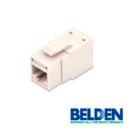 Conector Modular Jack Rj45 Cat6 Revconnect Belden Rv6mjkuews1 Estilo Keyconnect Blanco Compatible Con Faceplate Ax102660ax102655