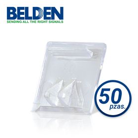 cubierta antipolvo para jack modular belden ax101790 transparente 50 pza