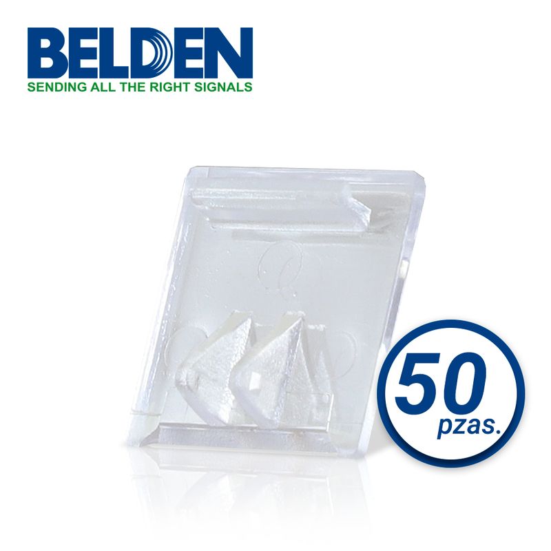 Cubierta Antipolvo Para Jack Modular Belden Ax101790 Transparente 50 Pza