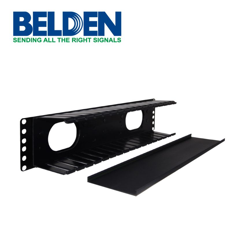 Organizador Horizontal Belden 95121902n 2ur Con Tapa