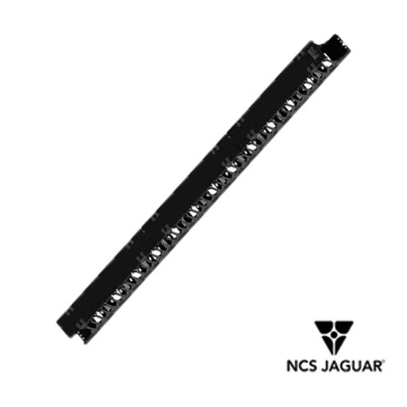 Organizador Vertical P/racks O Gabinetes Cable Ncs Jaguar Ncsvop45 45 Ur Con Peines De Policarbonato Tapa Removible Y Abatible P