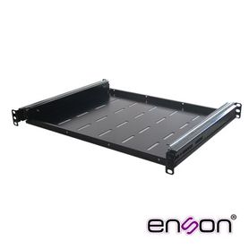 charola corrediza enson ensrtm1 fijación a cuatro puntos ventilada ideal para la colocación de teclados en site de 1 unidad de 