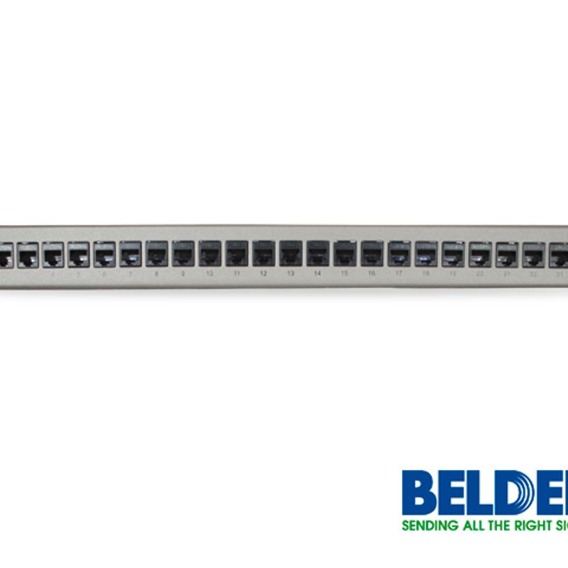 Patch Panel Belden Ax103254 Cat6a 24ptos 1u Precargado 10gx Titanium