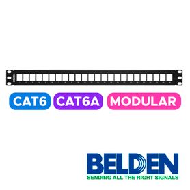 patch panel modular belden ax103114 cat66a 24espacios 1u