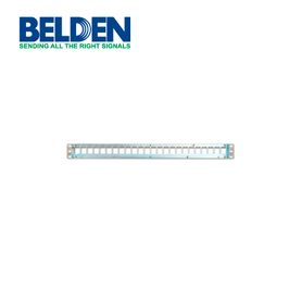 patch panel modular blindado ax104563 belden 24 puertos 1 ur titanium vacio keyconnect