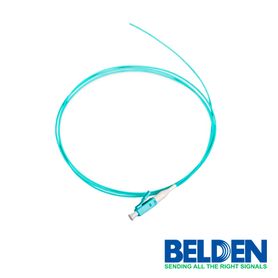 pigtail om3 lc belden ft3lc900ps01 buffer 900 micras 2 metros color aqua