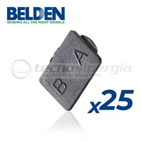 clip universal brillance belden fxbuclldb25n lc duplex 25 pza negro