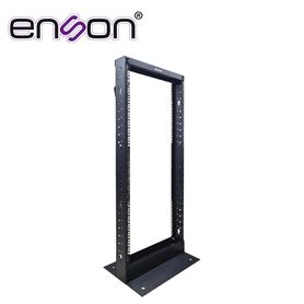 rack vertical enson ensrack248 de 25ur dos postes empotrable ideal para montaje de equipos de red y cableado estructurado compa