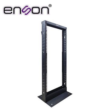 Rack Vertical Enson Ensrack248 De 25ur Dos Postes Empotrable Ideal Para Montaje De Equipos De Red Y Cableado Estructurado Compat