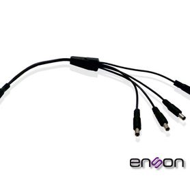 distribuidor tipo pulpo enson ensdc14 de 1 a 4 canales ideal para alimentacion de camaras de cctv