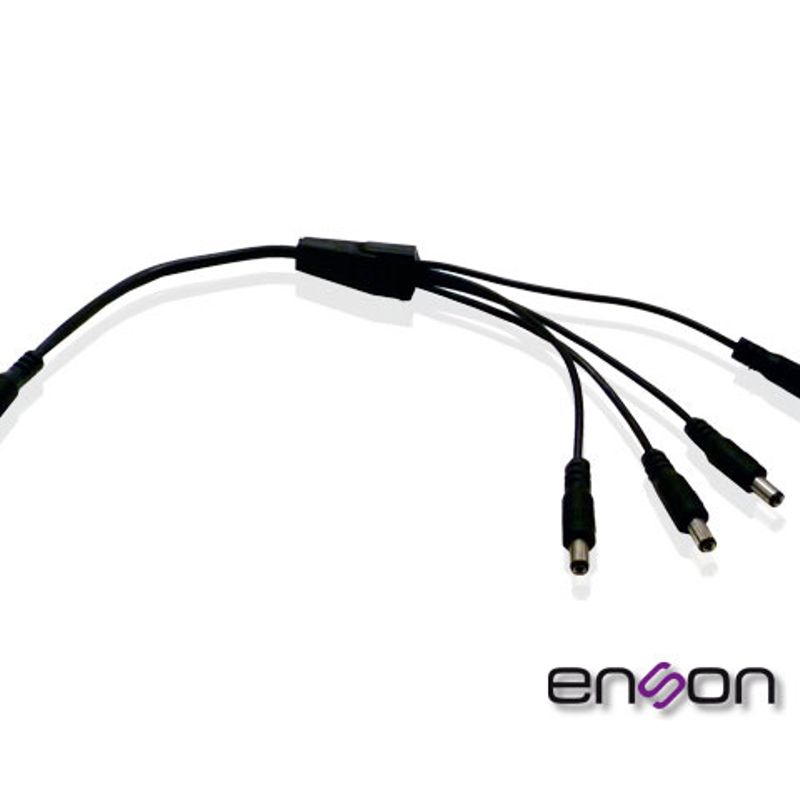 Distribuidor Tipo Pulpo Enson Ensdc14 De 1 A 4 Canales Ideal Para Alimentacion De Camaras De Cctv