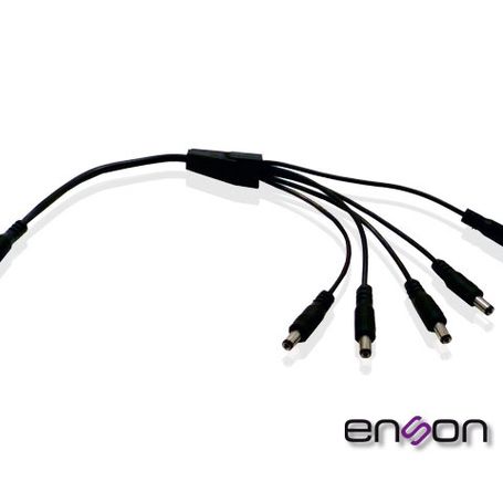 distribuidor tipo pulpo enson ensdc15 de 1 a 5 canales ideal para alimentacion de camaras de cctv