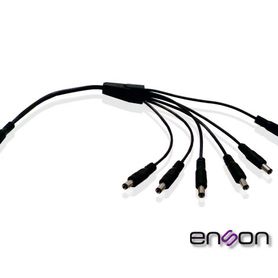 distribuidor tipo pulpo enson ensdc16 de 1 a 6 canales ideal para alimentacion de camaras de cctv