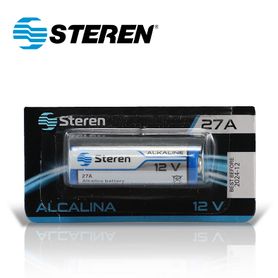 bateria alcalina steren bat27a tipo cilindro 12 volts 20mah  compatible con magneto sonoff y otros dispositivos similares
