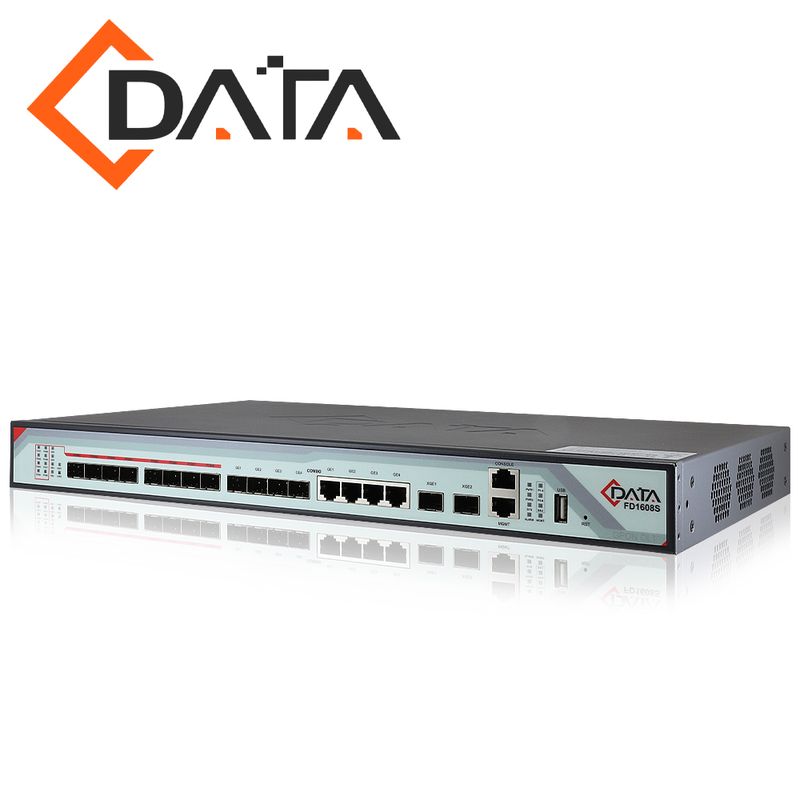 Gpon Olt Cdata Fd1608sb0 / 8 Puertos Pon Sfp Scupc / 4 Puertos Combo Rj45 Gigabit Ethernet  4 Uplink Sfp Gigabit / 2 Puertos Sfp