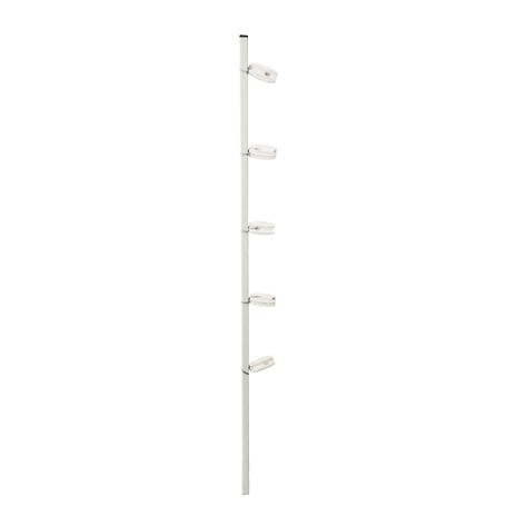 poste económico perfil con 5 aisladores de esquina blanco colocados cada 20 cm para cercas electrificadas