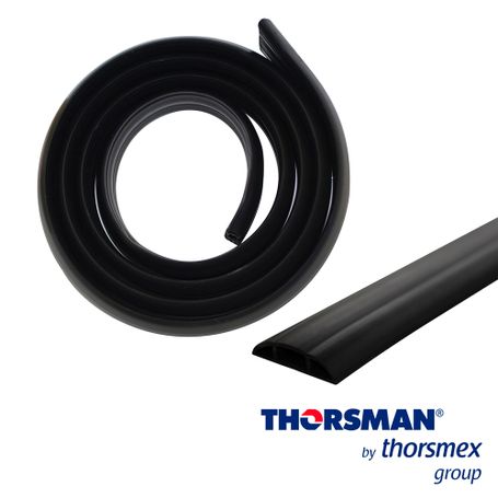 flexiductho  thorsman 930001254 rollo 25mts color negro  resistencia a la humedad y atmósfera corrosiva resistencia hasta 100 k