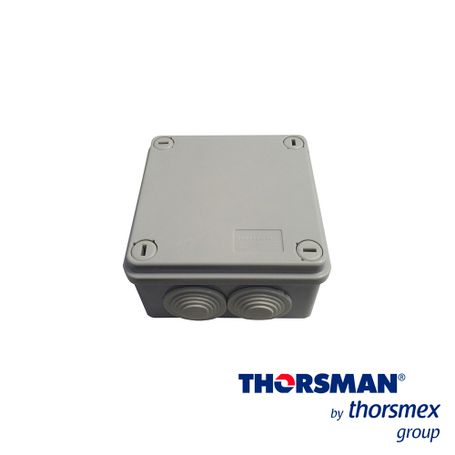 caja estanca ip55 thorsman 2000000001 dimensiones 100x100x50 mm ideal para cctv caja de registro y tapa con tornillos de ajuste