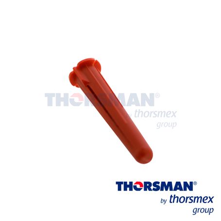 Taquete Thorquete Thorsman Tp2x 1/4 110314000 Color Rojo Bolsa 1000piezaelaborado Con Polietileno De Alta Densidad Flexible Resi