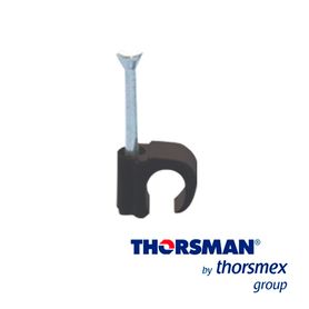 grapas reforzada sujethor thorsman 310100400 tc 35 rc 34p caja 100pzas color negro ideal para cable redondo calibres 12 a 14  c