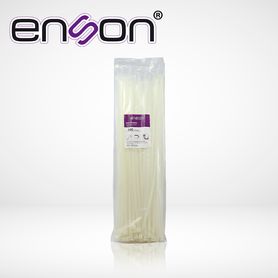 cincho de nylon enson ensch360w color natural de 48 x 360mm de longitud fuerza de tensión de hasta 22 kgs
