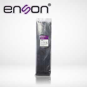 cincho de nylon enson ensch360b color negro de 48 x 360mm de longitud fuerza de tensión de hasta 22 kgs

