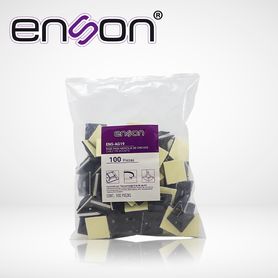 base porta cincho de nylon enson ensag19 de 25 x 25mm autoadherible bolsa de 100 pz
