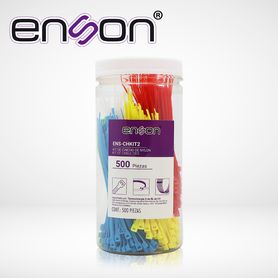 kit de cinchos de nylon enschkit2 de 500 piezas en 5 colores de 100mm uso sugerido de pinaza tensora enstgun


