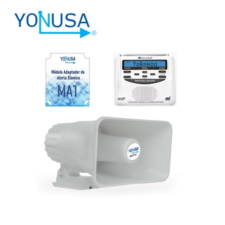 Kit Alerta Sismica Yonusa. Contiene El Audio Oficial De Alerta Sismica Mexicano Para Emisión De Alertas Tempranas. Respaldo De B