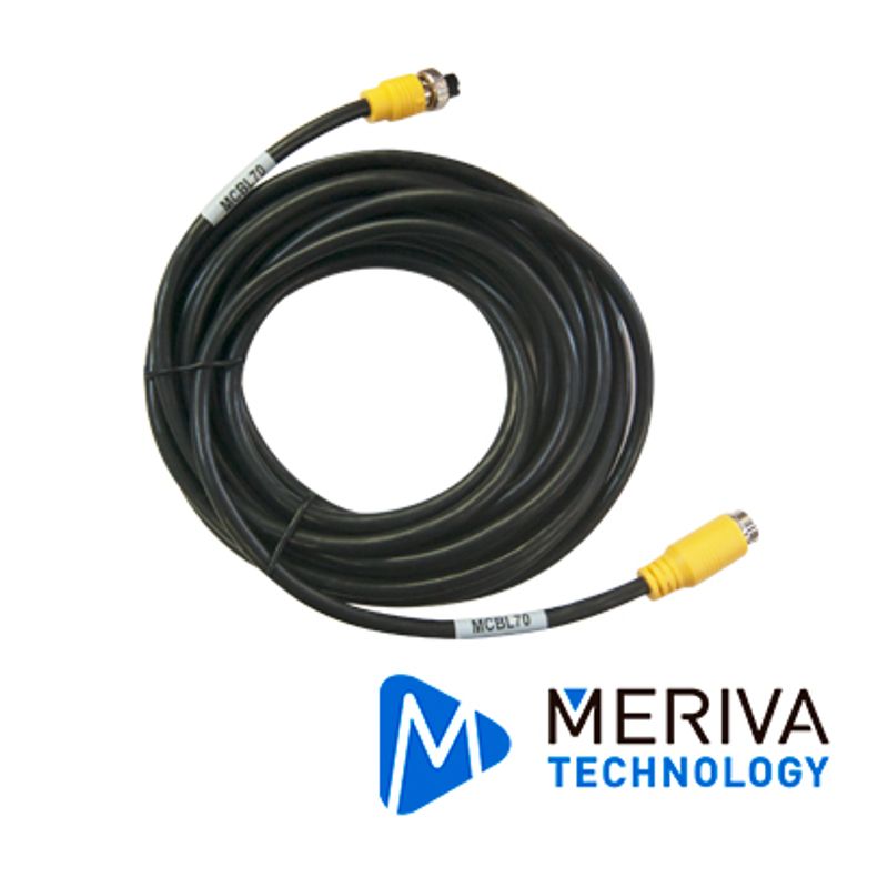 Cable Din De Aviacion 4 Pines Meriva Technology Mcbl70 7m De Largo / Compatible Para Cámaras Hd Solucion Movil / Uso En Interior