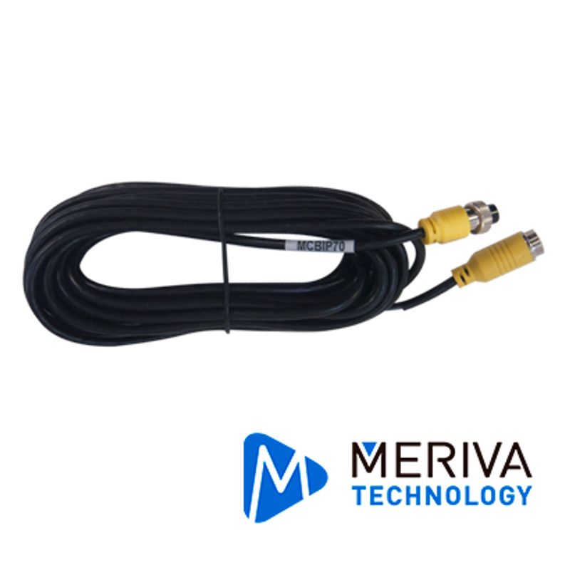 Cable Ip Din De Aviacion 6 Pines Para Dvrs Moviles Meriva Technology Mcbip70 7mts