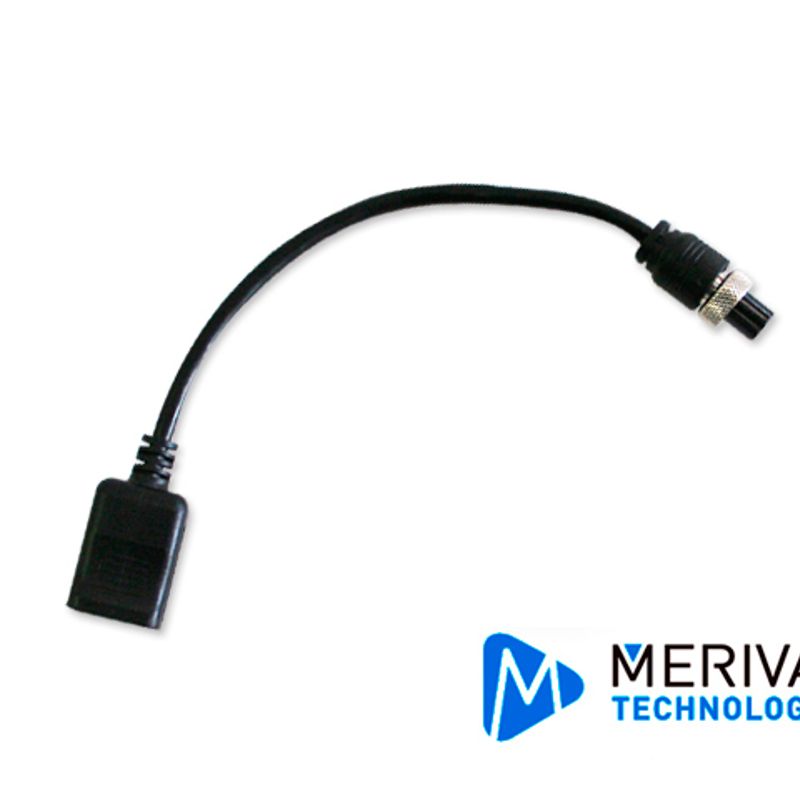Cable Convertidor Din De Aviacionrj45 Meriva Technology / Programacion Por Red / Conexion De Camara Ip Compatible Con Todos Los 