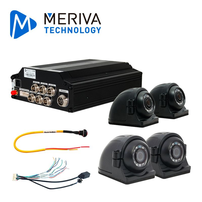 Kit Movil Meriva Technology 1x Mx1ng4 / 1x Panic Button / 1x Mserial / 2x Mc3002hd / 2x Mc3000hd / Compatible Con Ceiba2