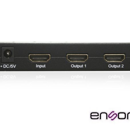 Distribuidor Hdmi Enson Enshdmi12 Con Una Entrada Y Dos Salidas Hdmi Para Distribuir El Video De Un Dispositivo (laptop Grabador