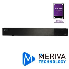 nvr h265 16 canales ip 5mp meriva technology mnvr161616p  16 poe  onvif  salida 1 hdmi  1 vga simultaneas  p2p cloud  so n9000 