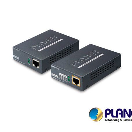 Extensor De Poe / Planet Lrp101u Kit / Poe Ieee 802.3af/at / 25w De Consumo (segun La Distancia) / Recinto De Metal / Montaje En