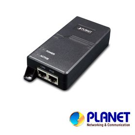 inyector poe planet poe163   1 puerto rj45  datos velocidad de transmision 101001000 mbps  1 puerto rj45  velocidad de transmis