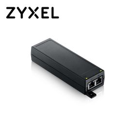 inyector poe zyxel poe1230w  2 puertos rj45 10010002500 mbps  30watts  8023at poe