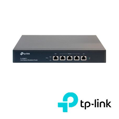 router balanceador de carga  tplink tlr480t  1 puerto wan  1 puerto lan  3 puertos wanlan  velocidad de 10100 mbps  30000 sesio