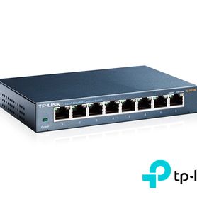 switch no administrable tplink tlsg108 cuenta con 8 puertos rj45 101001000 mbps tecnologia green ethernet ahorra consumo de ene