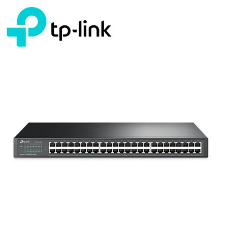 switch no administrable tplink tlsf1048  cuenta con 48 puertos rj45 10100 mbps  montaje en rack  tecnologia green ethernet de e