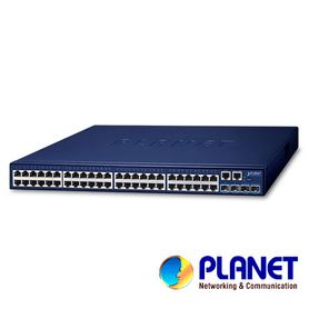 switch planet stacking sgs524048t4x administrable l2  l3 ruteo estatico 48 puertos rj45 velocidad de transmision 101001000 mbps