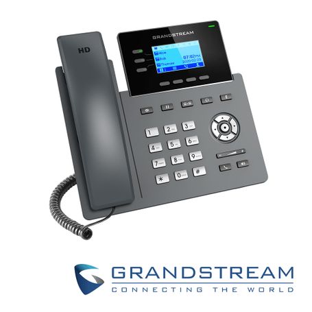 telefono ip grado carrier grandstream grp2603p 6 cuentas sip 3 lineas compatible con gdms conferencia de 5 vias ehs poe no incl