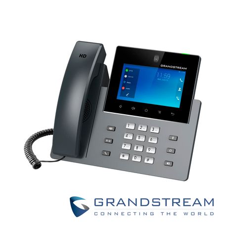 Videotelefono Ip Multimedia Grandstream Gxv3350 Android 7 Pantalla Tactil A Color 5 Pulgadas Camara 1mp 16 Cuentas Sip Bluetooth