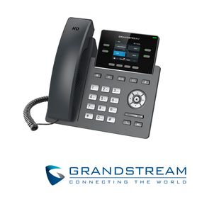 telefono ip hd grado carrier grandstream grp2612p 2 cuentas sip 4 teclas multi funcion lcd de 320x240 2xeth 10100 placa frontal