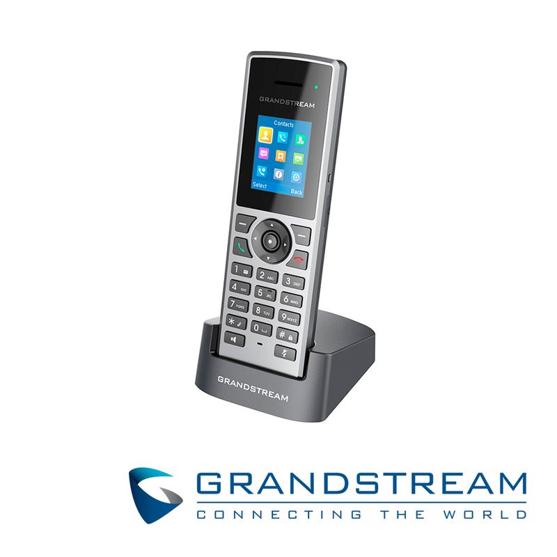 Telefono Voip Inalambrico Dect Grandstream Dp722 Se Enlaza Con La Estaciones Base Dp750/dp752 Con Alcance 350/50mts Exterior/int