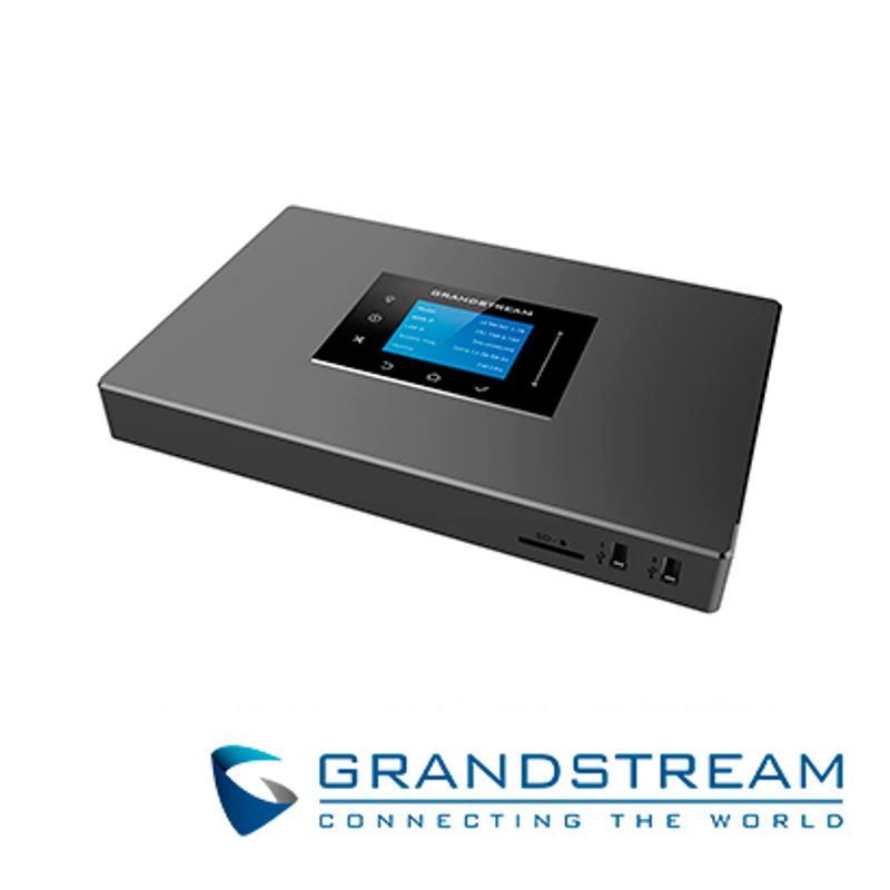 Conmutador Ip Pbx Ucm6302 Grandstream 2 Lineas 1000 Usuarios 150 Llamadas Simultáneas Nat 3 Puertos Gigabit Poe