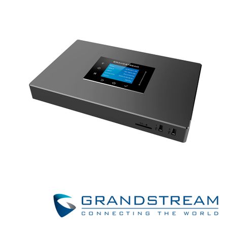 conmutador ip grandstream ucm6302a serie audio 2 lineas fxo 2 fxs 500 extensiones sip 75 llamadas simultaneas ruteador 3 gigaet