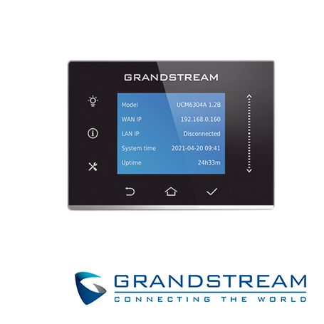 conmutador ip grandstream ucm6304a serie audio 4 lineas fxo 4 fxs 1000 extensiones sip 150 llamadas simultaneas ruteador 3 giga