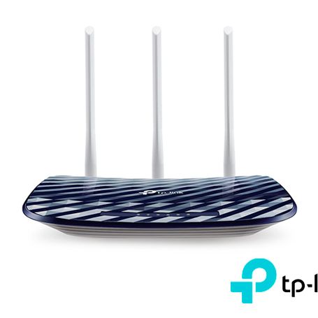 Router Inalámbrico / Tplink Archer C20 Ac750 / 4 Puertos Lan 10/100 Mbps / 1 Puerto Wan 10/100 Mbps / Dualband De 2.4ghz Y 5ghz 